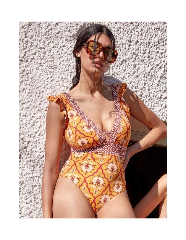Bañador estampado sin aro GISELA