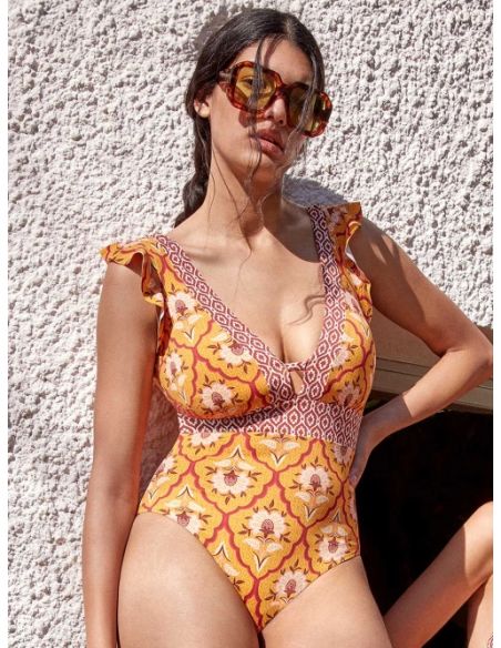 Bañador estampado sin aro GISELA