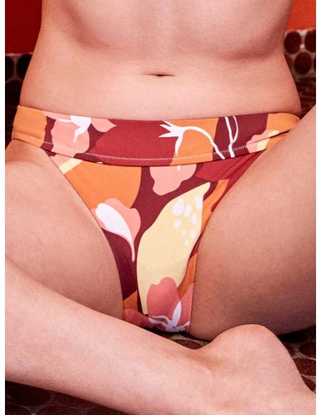 Braguita bikini clásica estampado retro geométrico gisela