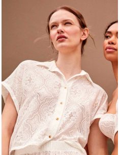 Camisa playa en tejido estructura gisela