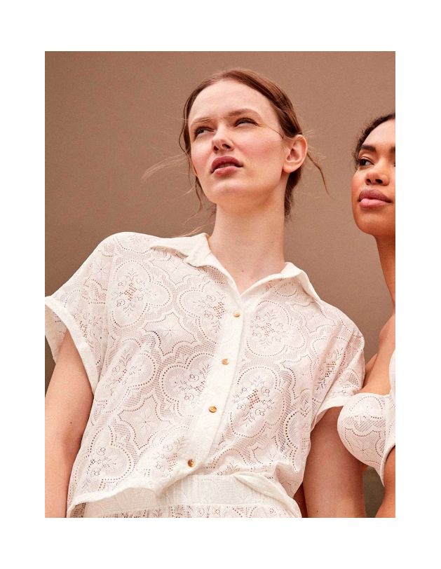 Camisa playa en tejido estructura gisela