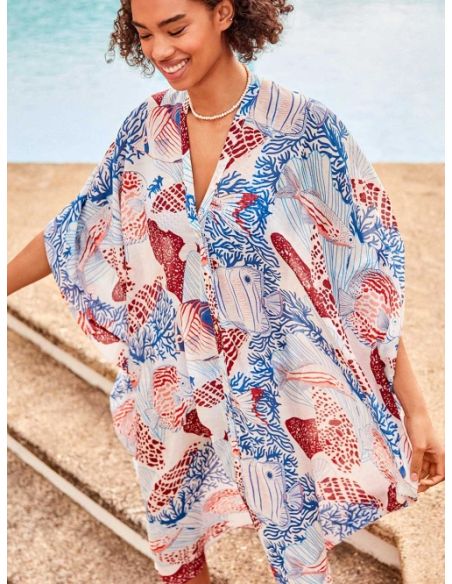 Caftán estampado  inspiración marina gisela