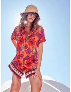 Camisola ligera con estampado floral tropical gisela