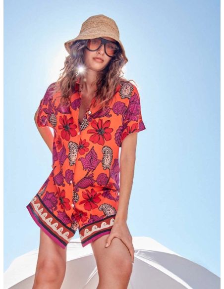 Camisola ligera con estampado floral tropical gisela