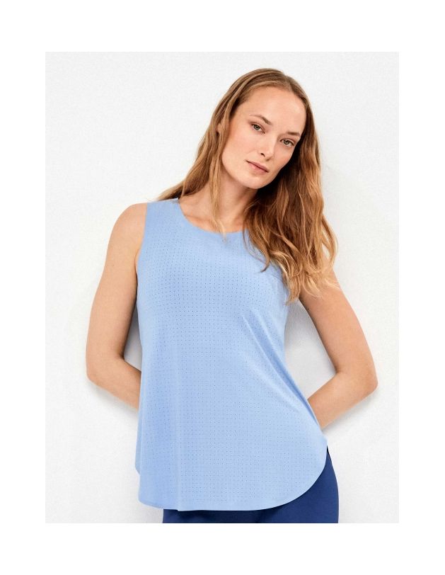Camiseta sin mangas con espalda abierta