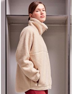 Abrigo polar ligero con cremallera