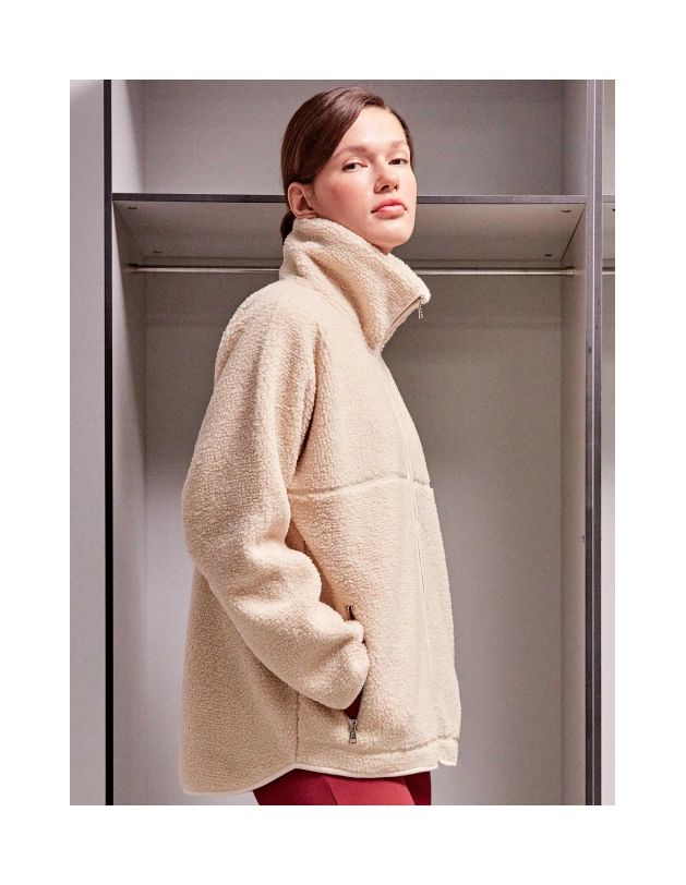 Abrigo polar ligero con cremallera