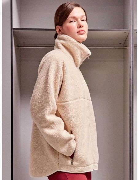 Abrigo polar ligero con cremallera