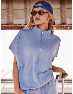 Sudadera double soft touch cremallera delantera gisela