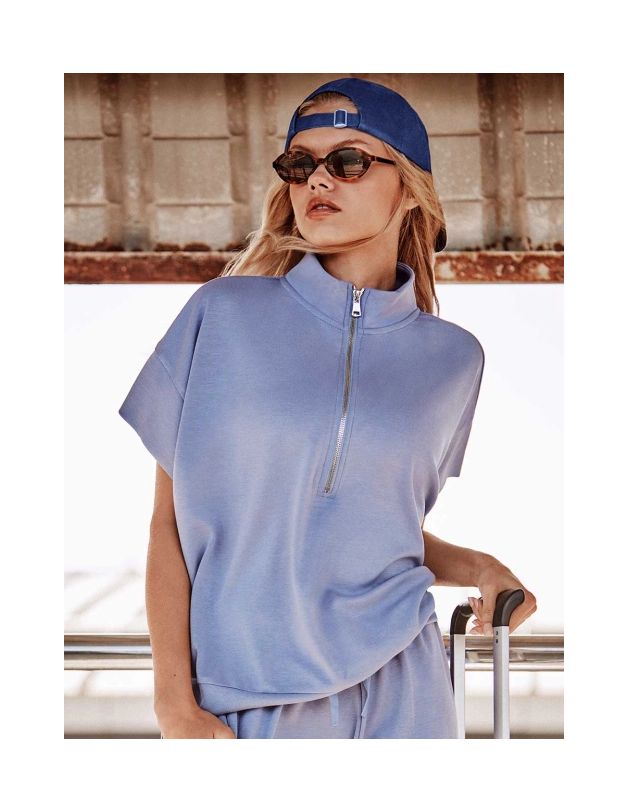 Sudadera double soft touch cremallera delantera...