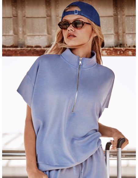 Sudadera double soft touch cremallera delantera gisela