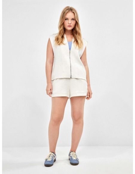 Chaleco deportivo cremallera delantera double gisela