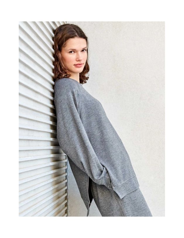 Sudadera oversize double soft touch cremallera