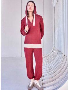 Conjunto de jersey y pantalón largo tricot