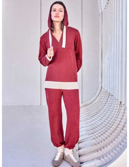 Conjunto de jersey y pantalón largo tricot