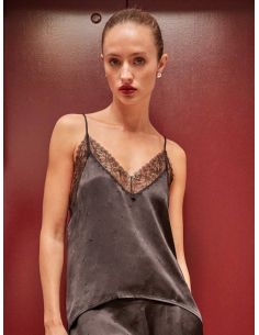 Top lencero satinado