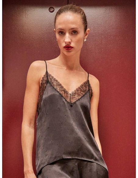 Top lencero satinado