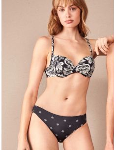 Braga bikini clásica Hearts reversible estampado floral...