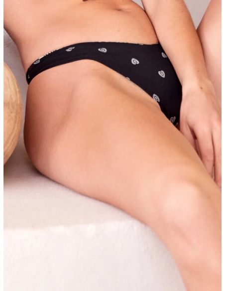 Braga bikini brasileña v Hearts reversible estampado floral corazones