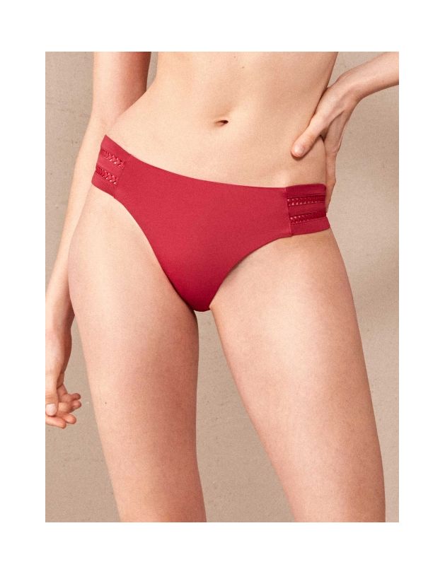 Braga bikini clásica Hearts granate