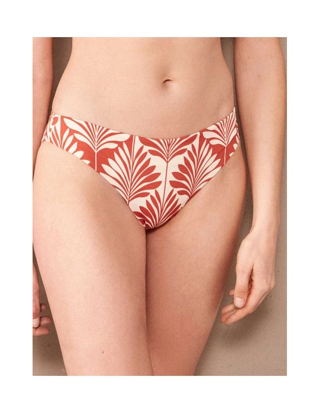 Braga bikini clásica Amber estampado palmera