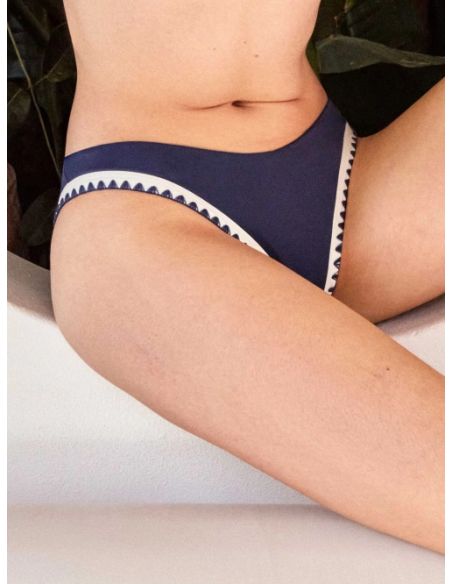 Braga bikini brasileña v New Marine azul marino
