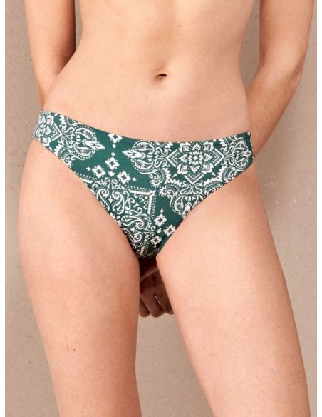 Braga bikini clásica Peppermint reversible estampado floral