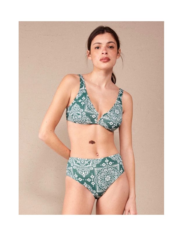 Braga bikini clásica alta Peppermint reversible...