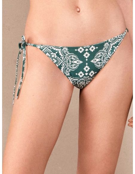 Braga bikini tiras Peppermint reversible estampado floral