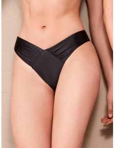 Braga bikini brasileña v Peppermint negro verde