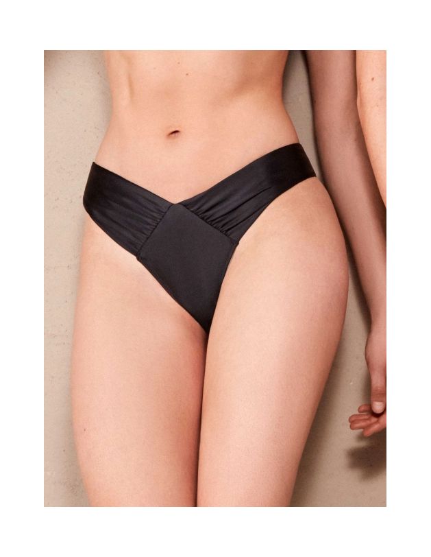 Braga bikini brasileña v Peppermint negro verde