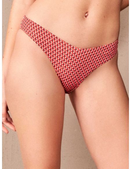 Braga bikini clásica v Deep Sea estampado marino