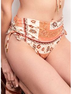 Braga bikini clásica alta Whitelotus estampado regulable