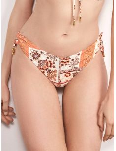 Braga bikini brasileña v Whitelotus estampado regulable