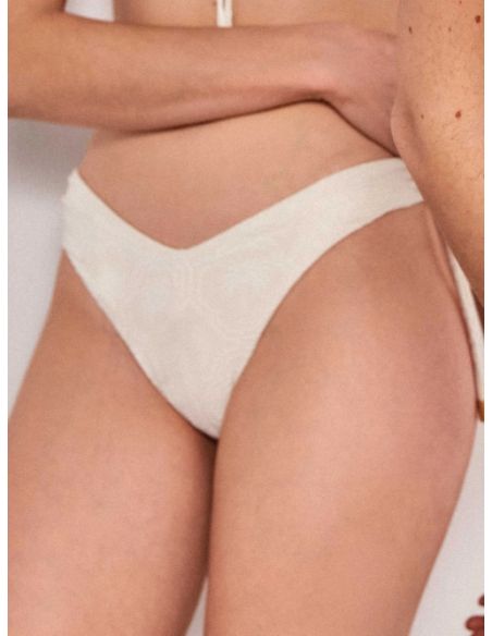 Braga bikini brasileña v Saltypalms estampado palmeras crudo negro regulable