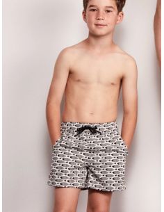 Bañador corto niño estampados