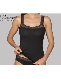 Camiseta Encaje tirantes anchos naiara intimates