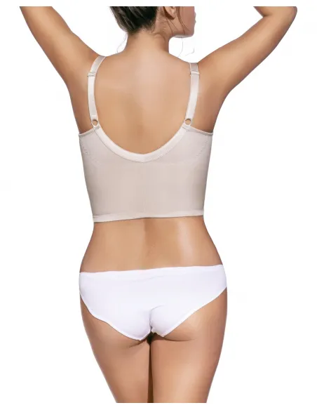 Conjunto Lencería Leonor Sujetador de cuerpo + Máxima Sujeción + Braga de Microfibra-Lycra