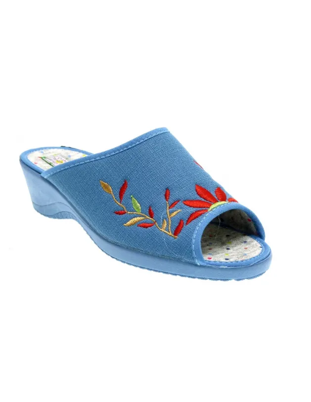 Zapatilla con tacon clasica señora...