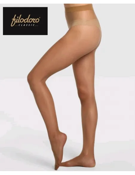 Panty Pack 2 transparente de 15 deniers de control invisible Filodoro