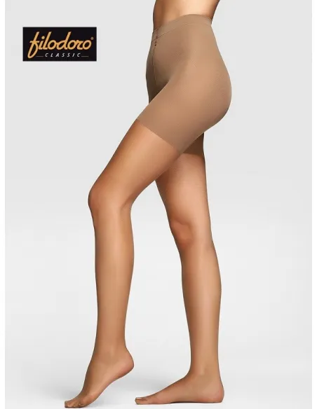 Panty CONTROL REDUCTOR Pack 3 transparente de 15 deniers de control invisible Filodoro