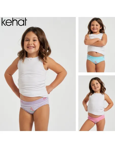 Pack 4 bragas Algodon rayas sin costuras algodon