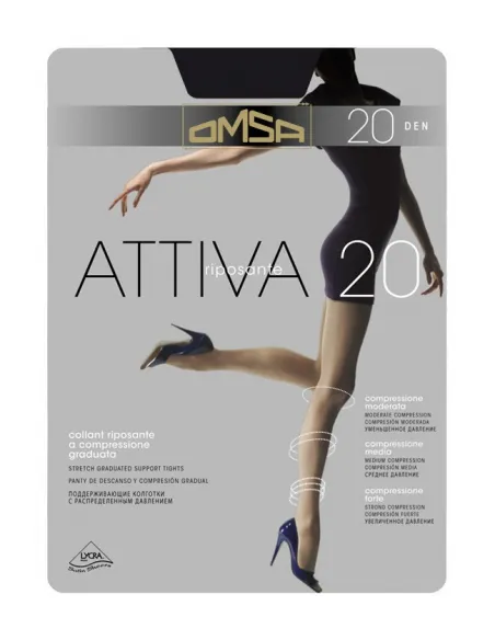 Pack ahorro 3 Pantys activa Omsa 20 DN total comodidad