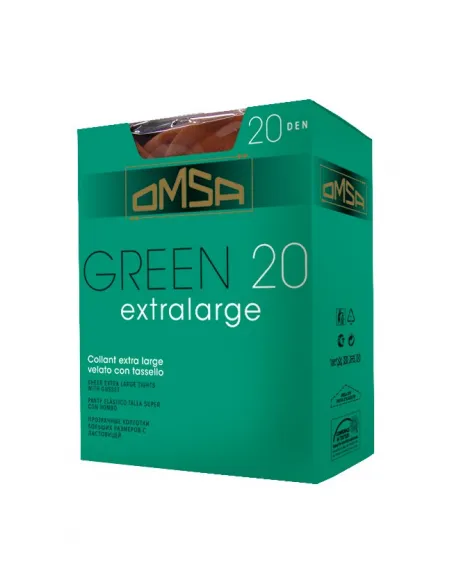 Pack Ahorro 6 Pantys transparente extra XL, con rombo OMSA