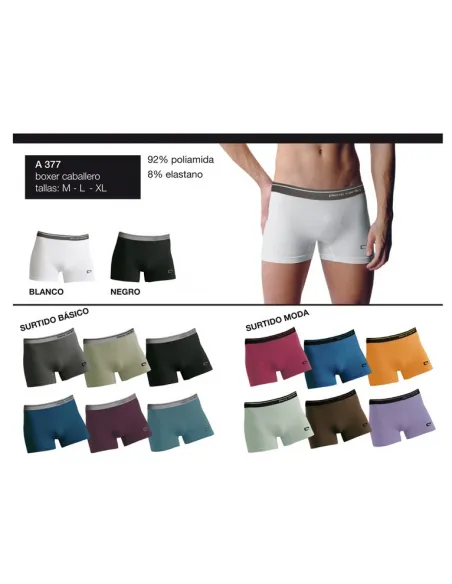 Pack Ahorro 6 Boxer sin costuras Pierre Cardin