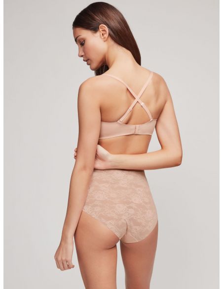 Conjunto Sujetador corte laser reductor de espalda con braguita alta