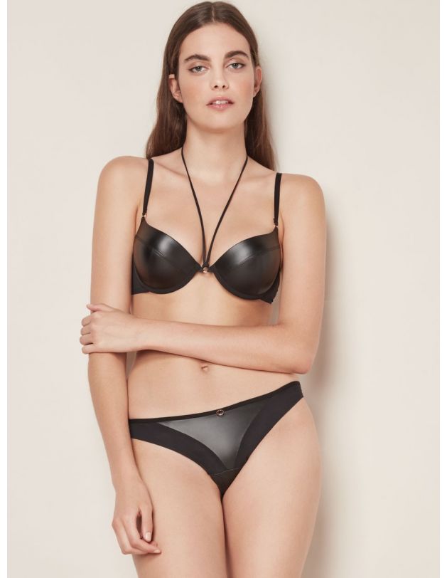 Conjunto efecto piel Push up retro lenceria...