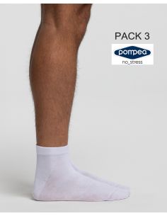 Pack 3 calcetines Caballero Tobilleros Premium pompea