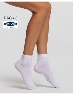 Pack 6 calcetines Señora Tobilleros Premium pompea