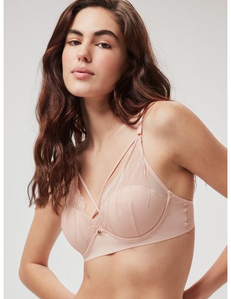 Conjunto Sujetador bralette copas B y C + Braga con encaje de Gisela ®